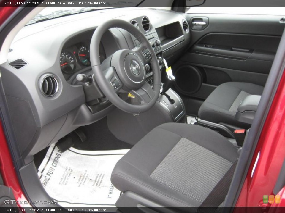 Dark Slate Gray Interior Prime Interior for the 2011 Jeep Compass 2.0 Latitude #43925714