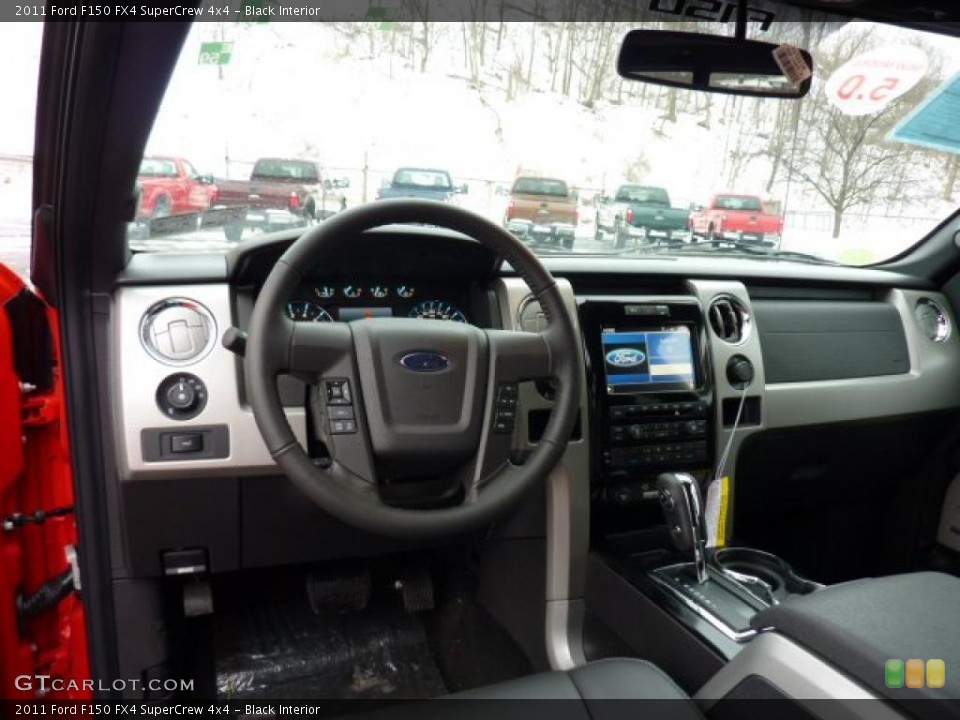 Black Interior Dashboard for the 2011 Ford F150 FX4 SuperCrew 4x4 #43926370