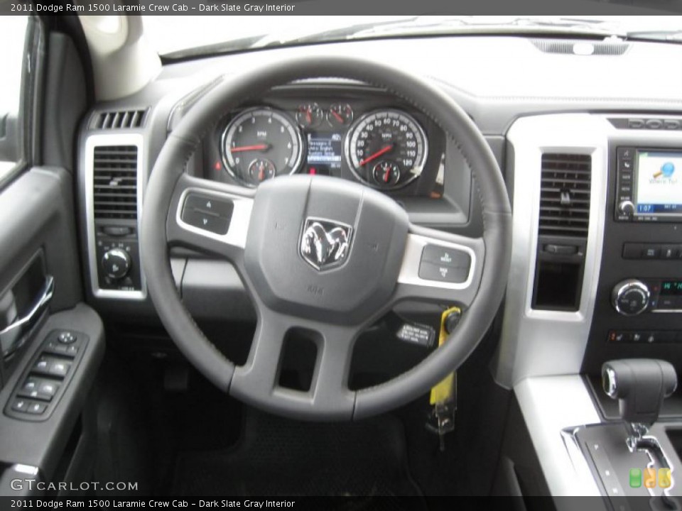 Dark Slate Gray Interior Gauges for the 2011 Dodge Ram 1500 Laramie Crew Cab #43926394