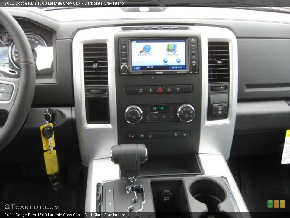 Dark Slate Gray Interior Dashboard for the 2011 Dodge Ram 1500 Laramie Crew Cab #43926410