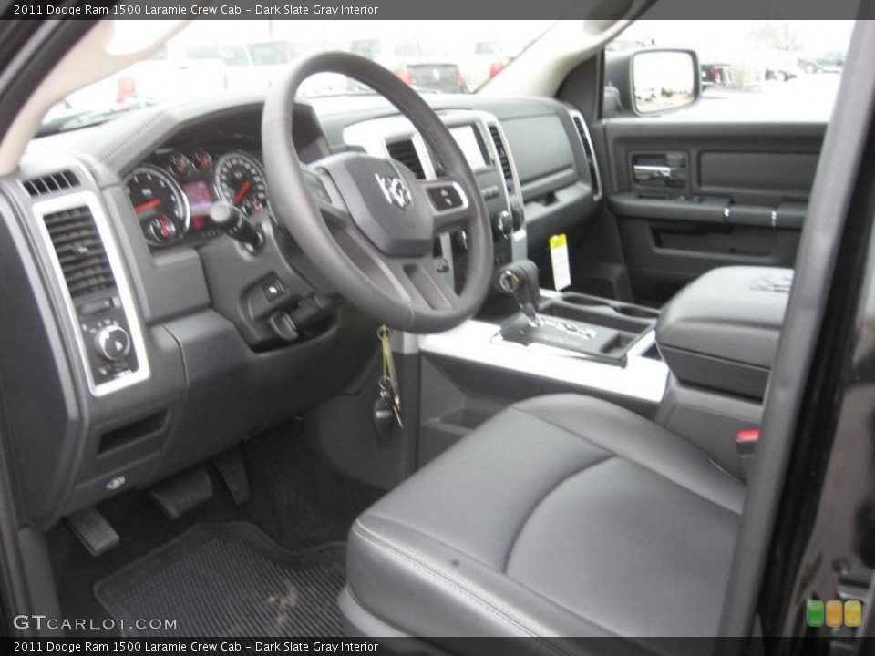 Dark Slate Gray Interior Photo for the 2011 Dodge Ram 1500 Laramie Crew Cab #43926424