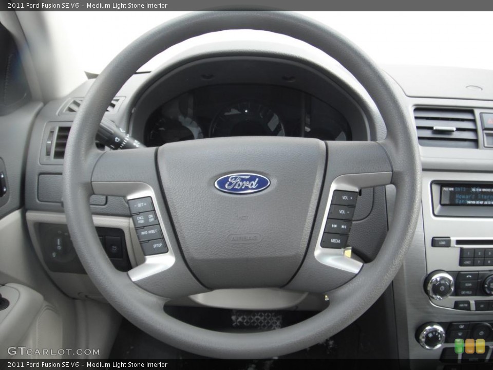 Medium Light Stone Interior Steering Wheel for the 2011 Ford Fusion SE V6 #43926770