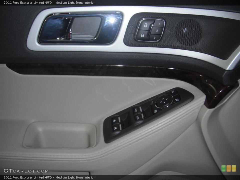 Medium Light Stone Interior Controls for the 2011 Ford Explorer Limited 4WD #43928446