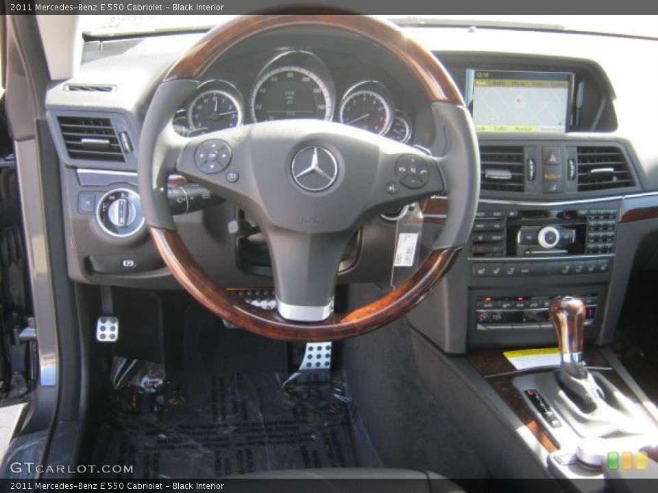 Black Interior Dashboard for the 2011 Mercedes-Benz E 550 Cabriolet #43928782
