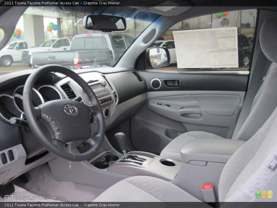 Graphite Gray Interior Photo for the 2011 Toyota Tacoma PreRunner Access Cab #43930206