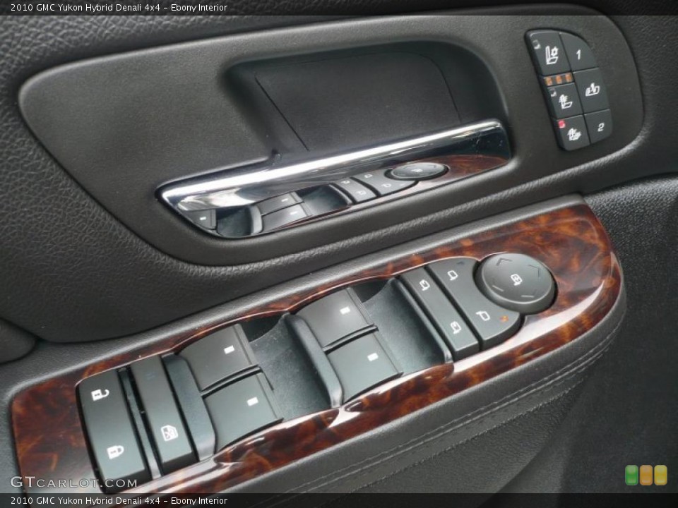 Ebony Interior Controls for the 2010 GMC Yukon Hybrid Denali 4x4 #43931942