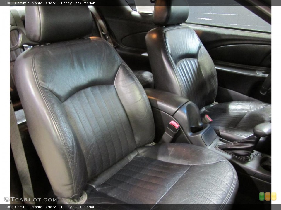 Ebony Black Interior Photo for the 2003 Chevrolet Monte Carlo SS #43931962