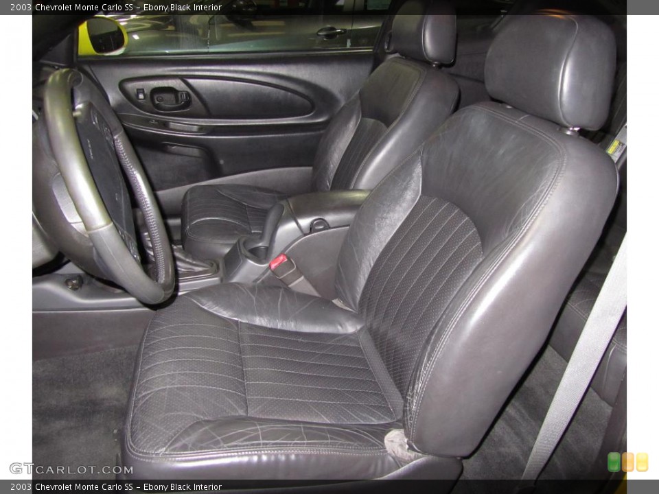 Ebony Black Interior Photo for the 2003 Chevrolet Monte Carlo SS #43931994