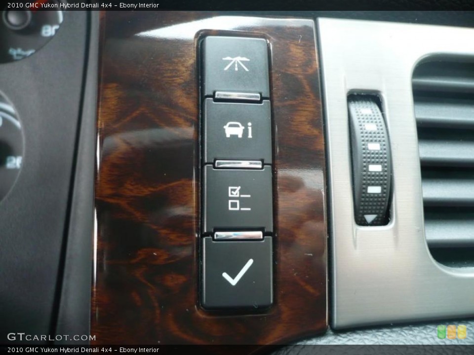 Ebony Interior Controls for the 2010 GMC Yukon Hybrid Denali 4x4 #43932018