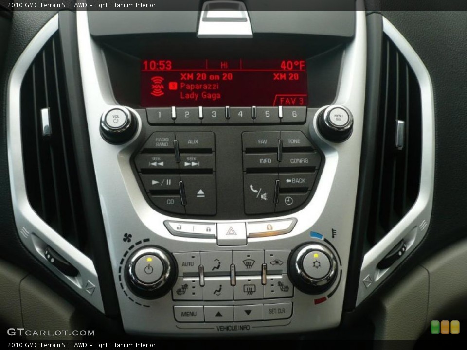 Light Titanium Interior Controls for the 2010 GMC Terrain SLT AWD #43932406