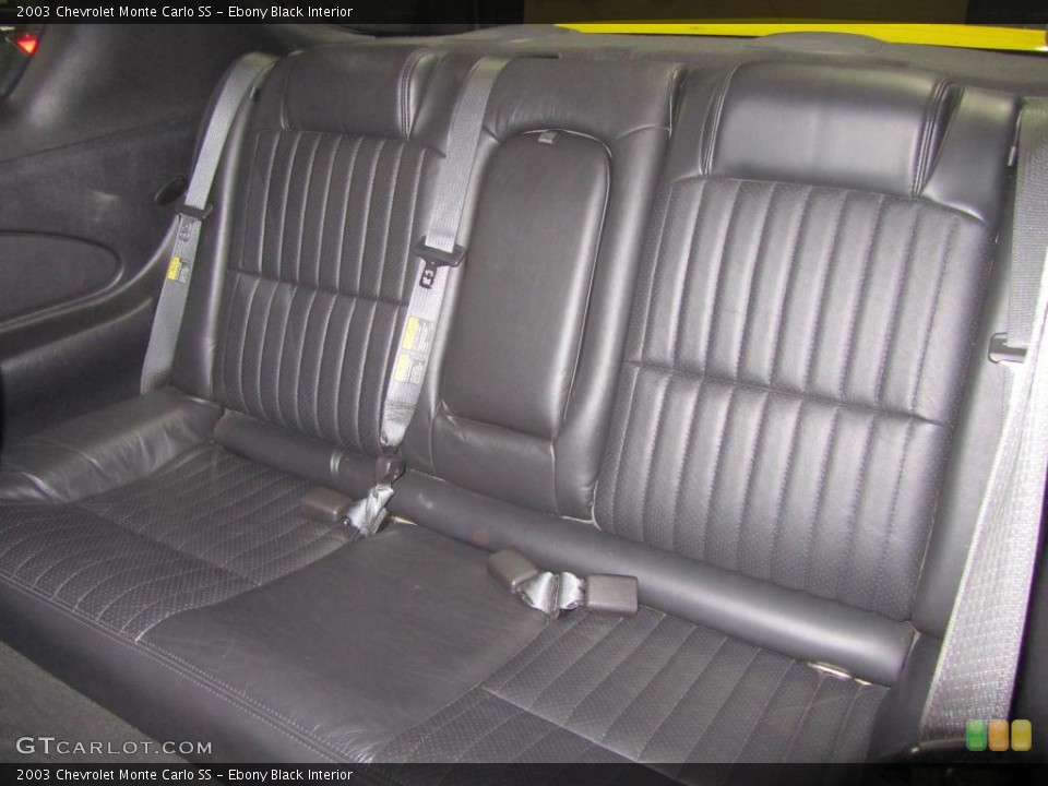 Ebony Black Interior Photo for the 2003 Chevrolet Monte Carlo SS #43932466