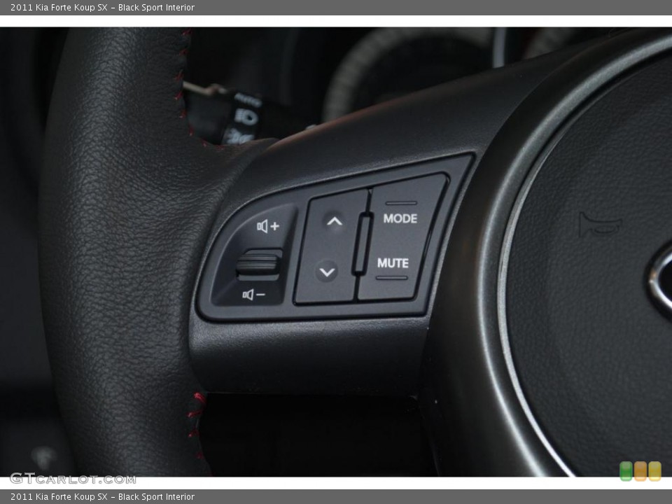 Black Sport Interior Controls for the 2011 Kia Forte Koup SX #43933623