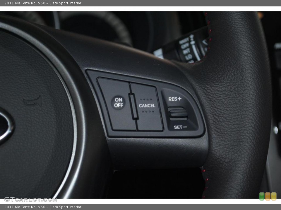 Black Sport Interior Controls for the 2011 Kia Forte Koup SX #43933647