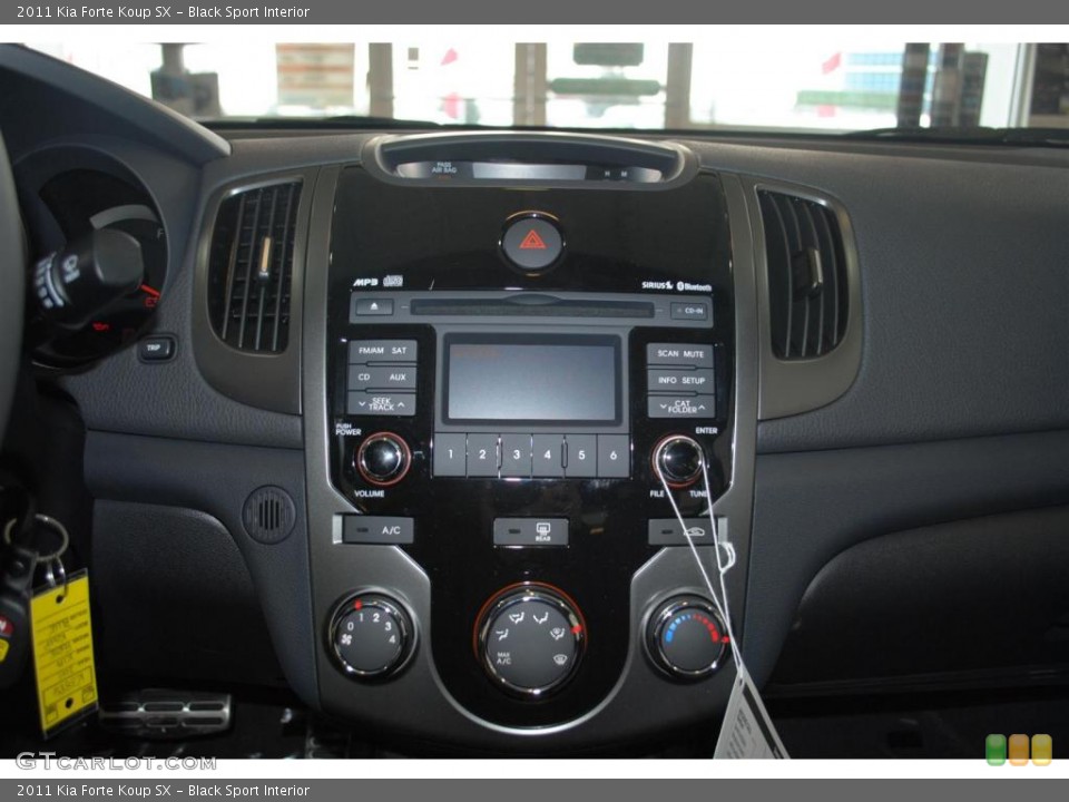Black Sport Interior Controls for the 2011 Kia Forte Koup SX #43933738