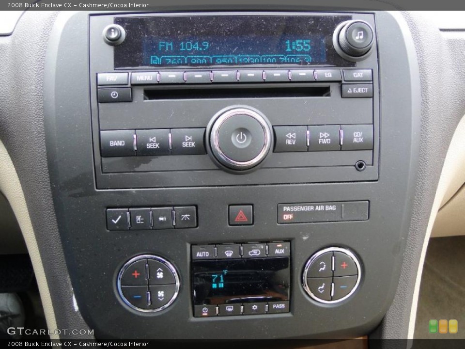 Cashmere/Cocoa Interior Controls for the 2008 Buick Enclave CX #43937495