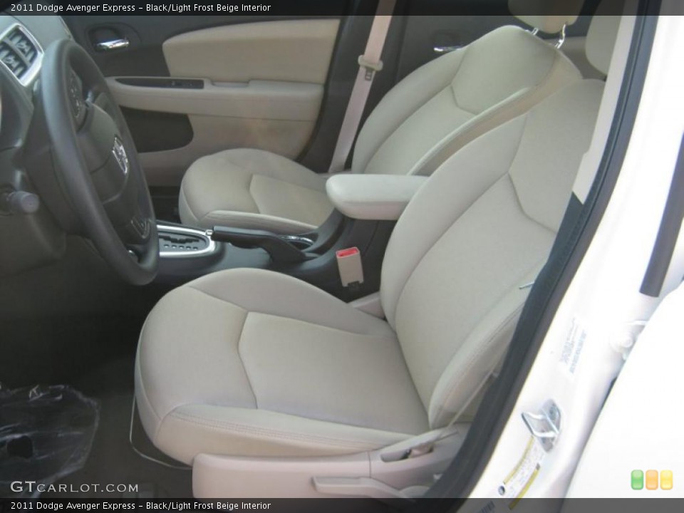 Black/Light Frost Beige Interior Photo for the 2011 Dodge Avenger Express #43938675