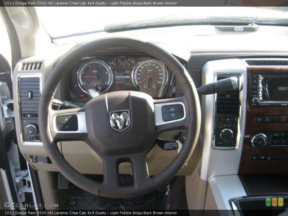 Light Pebble Beige/Bark Brown Interior Gauges for the 2011 Dodge Ram 3500 HD Laramie Crew Cab 4x4 Dually #43938971