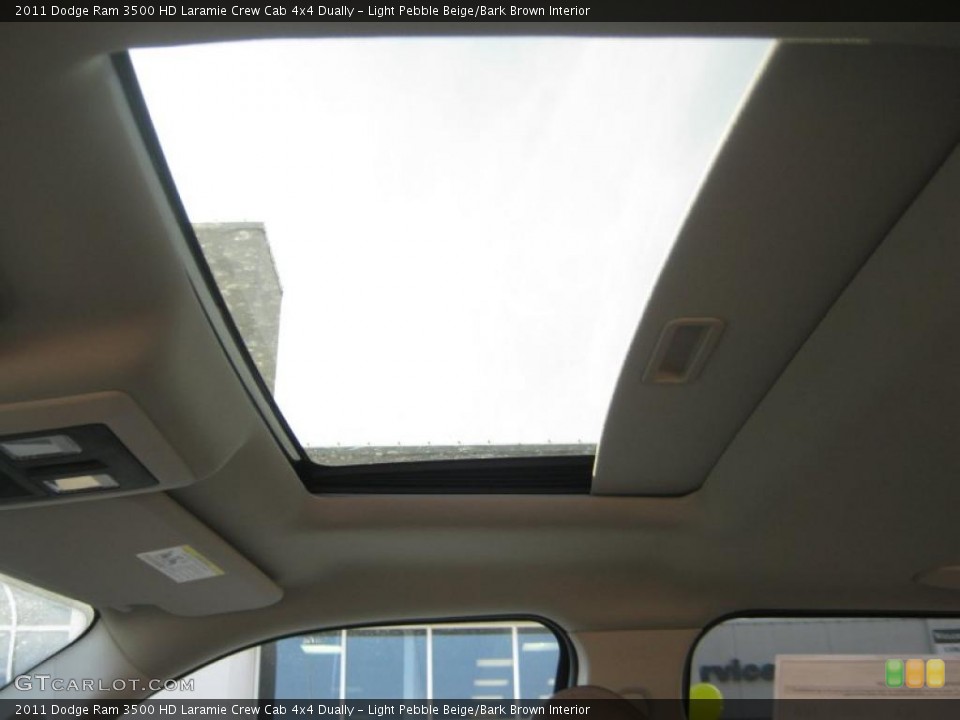 Light Pebble Beige/Bark Brown Interior Sunroof for the 2011 Dodge Ram 3500 HD Laramie Crew Cab 4x4 Dually #43939019