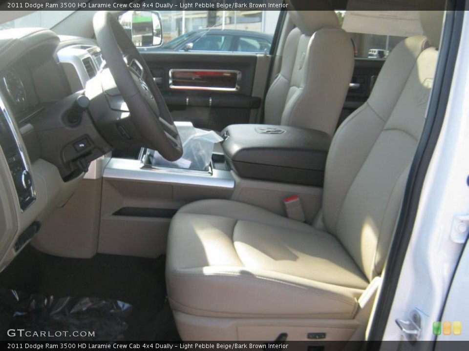Light Pebble Beige/Bark Brown Interior Photo for the 2011 Dodge Ram 3500 HD Laramie Crew Cab 4x4 Dually #43939051