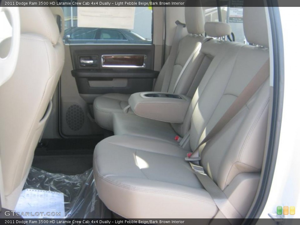 Light Pebble Beige/Bark Brown Interior Photo for the 2011 Dodge Ram 3500 HD Laramie Crew Cab 4x4 Dually #43939079