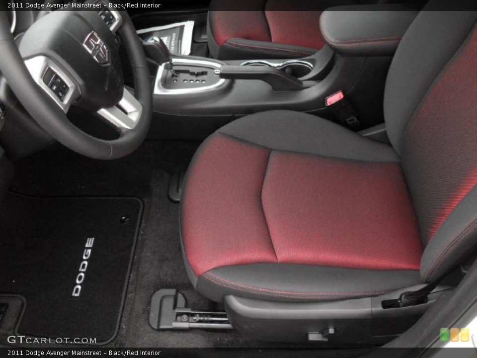Black/Red Interior Photo for the 2011 Dodge Avenger Mainstreet #43941499