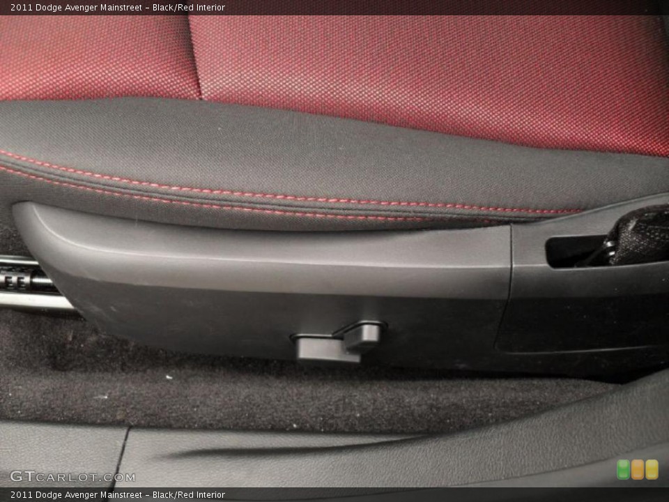 Black/Red Interior Photo for the 2011 Dodge Avenger Mainstreet #43941515