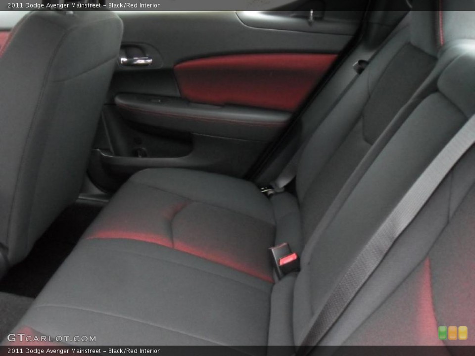 Black/Red Interior Photo for the 2011 Dodge Avenger Mainstreet #43941599