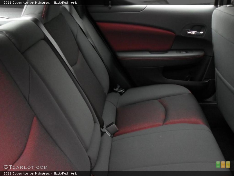 Black/Red Interior Photo for the 2011 Dodge Avenger Mainstreet #43941647