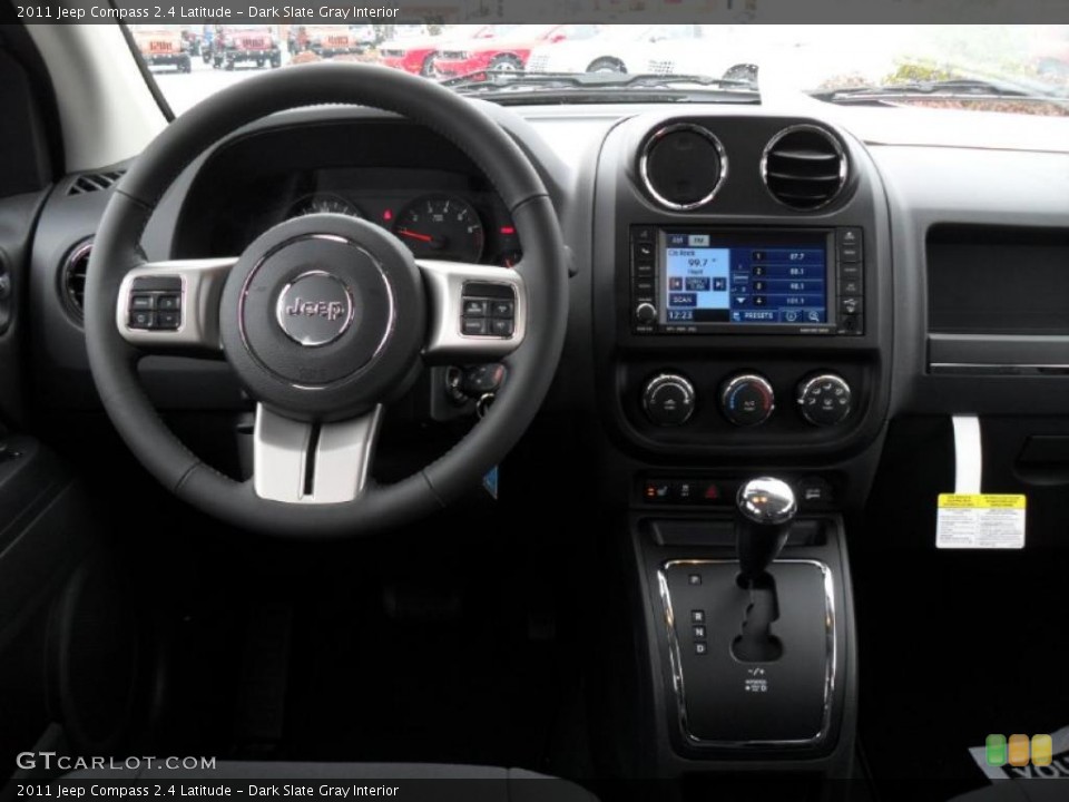 Dark Slate Gray Interior Dashboard for the 2011 Jeep Compass 2.4 Latitude #43941979
