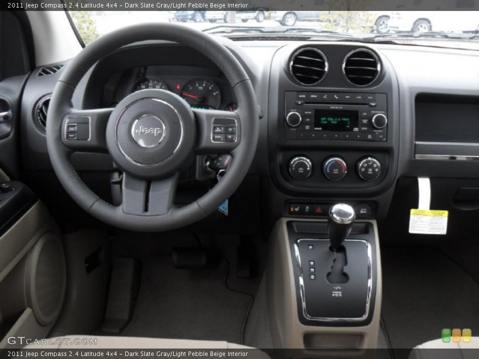 Dark Slate Gray/Light Pebble Beige Interior Dashboard for the 2011 Jeep Compass 2.4 Latitude 4x4 #43942315