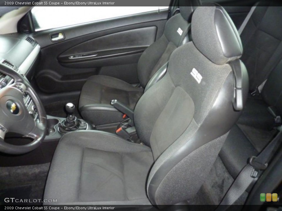 Ebony/Ebony UltraLux Interior Photo for the 2009 Chevrolet Cobalt SS Coupe #43943363