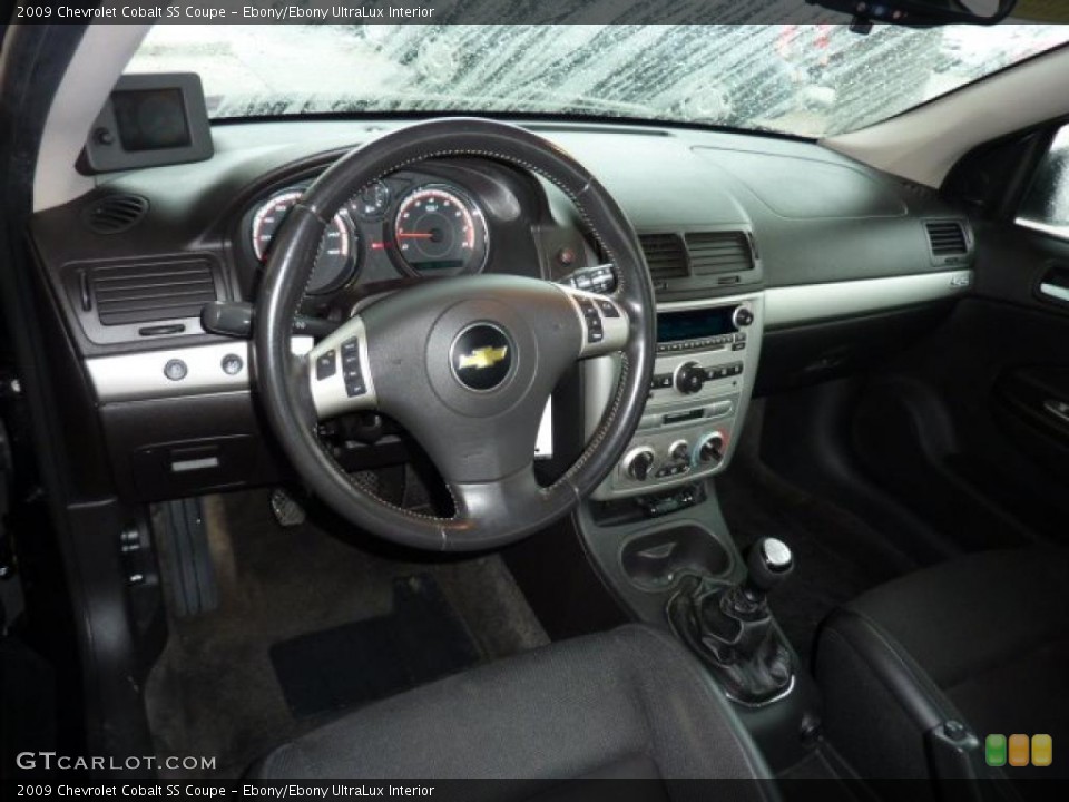 Ebony/Ebony UltraLux Interior Dashboard for the 2009 Chevrolet Cobalt SS Coupe #43943391