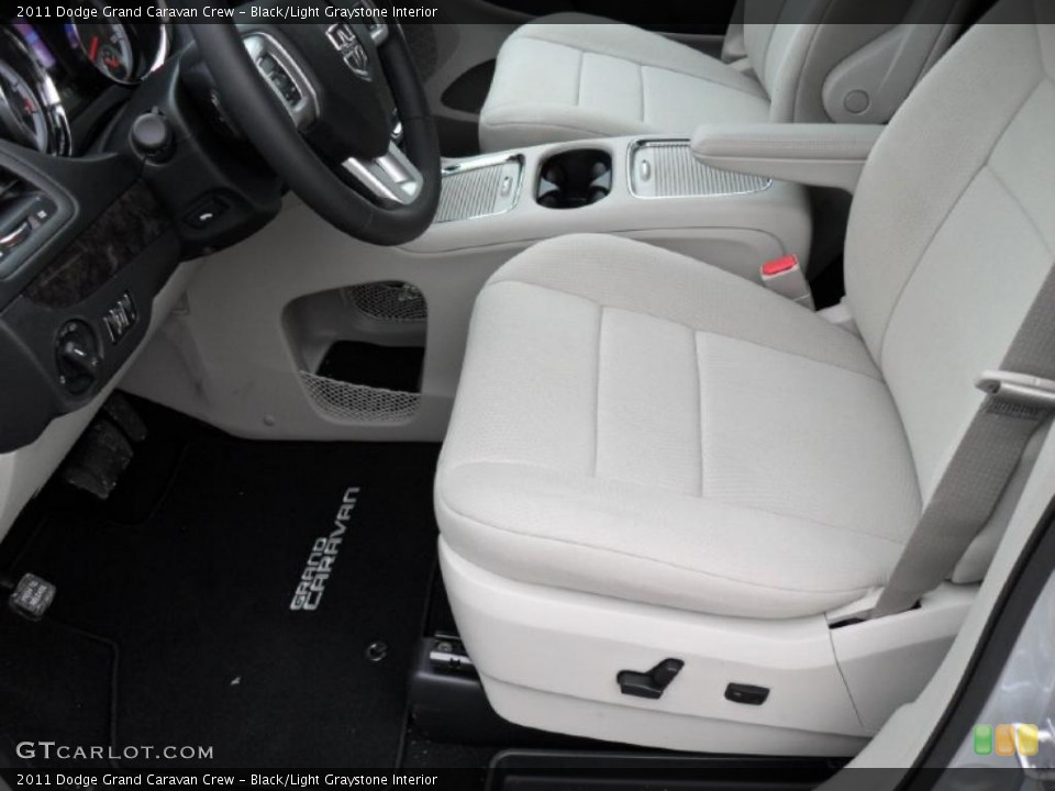 Black/Light Graystone Interior Photo for the 2011 Dodge Grand Caravan Crew #43944158