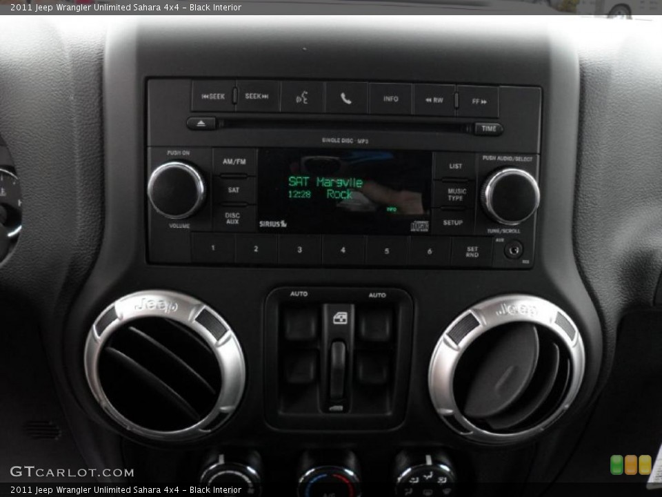 Black Interior Controls for the 2011 Jeep Wrangler Unlimited Sahara 4x4 #43945827