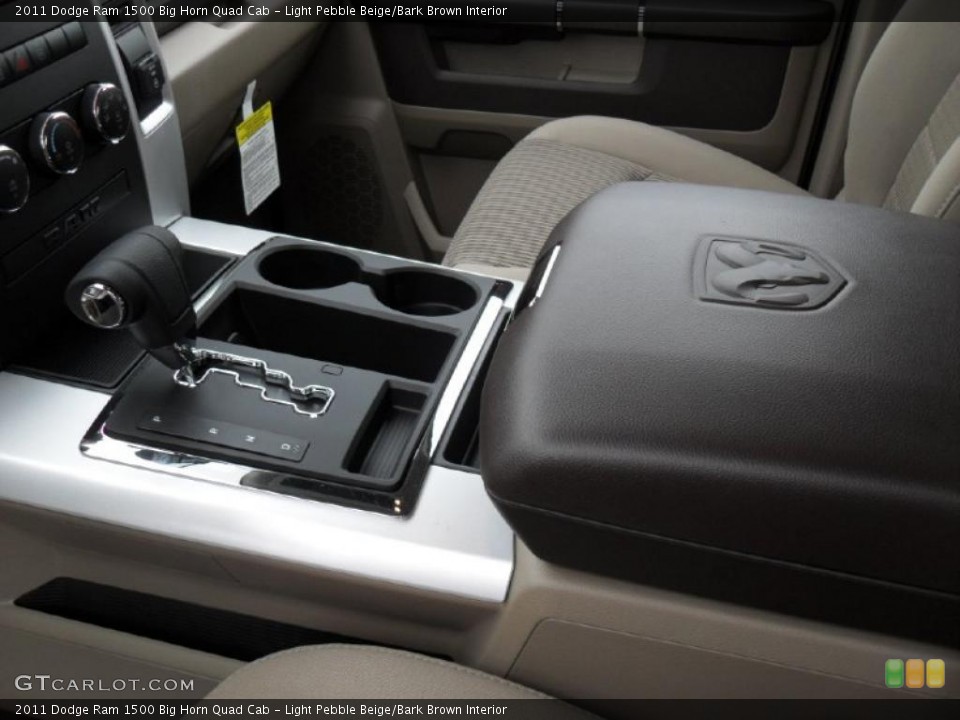 Light Pebble Beige/Bark Brown Interior Photo for the 2011 Dodge Ram 1500 Big Horn Quad Cab #43946183