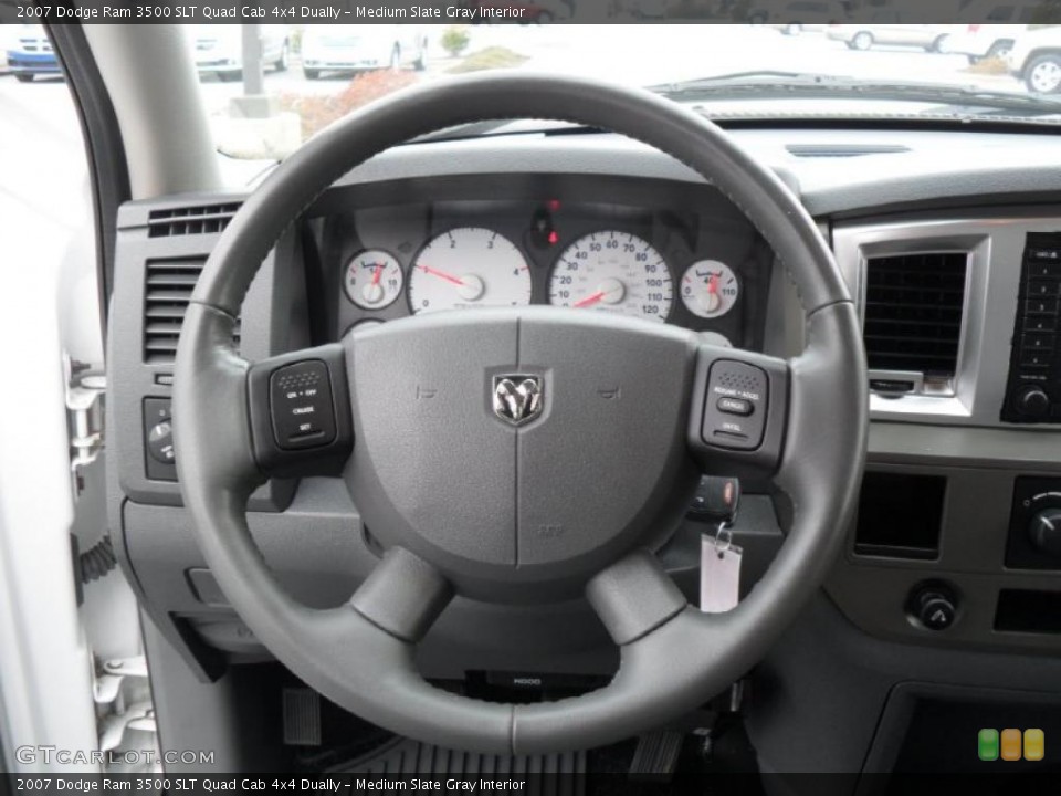 Medium Slate Gray Interior Steering Wheel for the 2007 Dodge Ram 3500 SLT Quad Cab 4x4 Dually #43946655