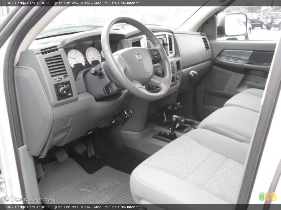 Medium Slate Gray Interior Prime Interior for the 2007 Dodge Ram 3500 SLT Quad Cab 4x4 Dually #43946843