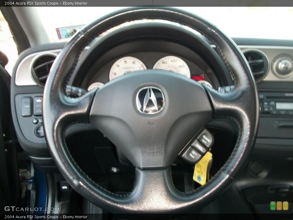 Ebony Interior Steering Wheel for the 2004 Acura RSX Sports Coupe #43948561