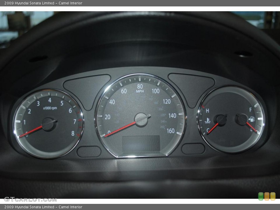 Camel Interior Gauges for the 2009 Hyundai Sonata Limited #43949617