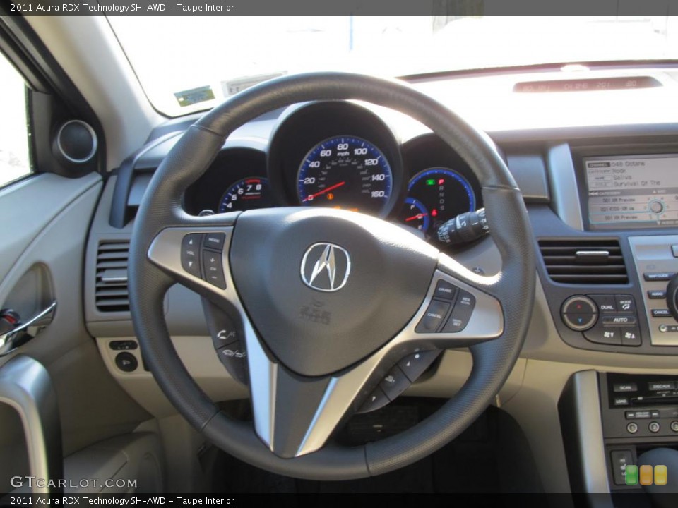Taupe Interior Steering Wheel for the 2011 Acura RDX Technology SH-AWD #43949996