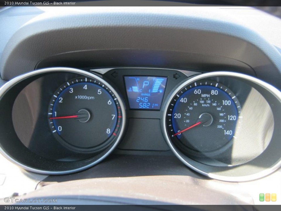 Black Interior Gauges for the 2010 Hyundai Tucson GLS #43950180