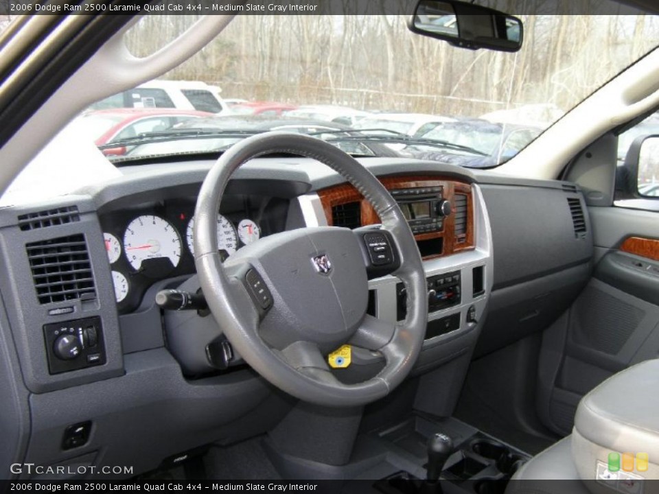 Medium Slate Gray Interior Dashboard for the 2006 Dodge Ram 2500 Laramie Quad Cab 4x4 #43951361