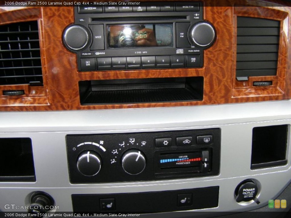 Medium Slate Gray Interior Controls for the 2006 Dodge Ram 2500 Laramie Quad Cab 4x4 #43951393