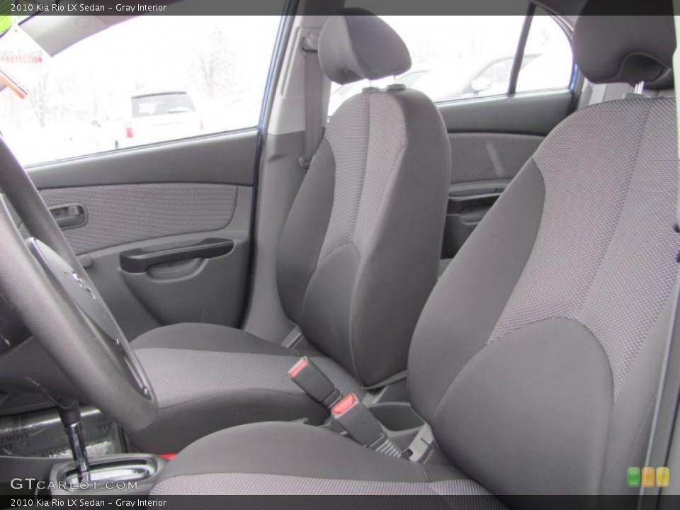 Gray Interior Photo for the 2010 Kia Rio LX Sedan #43954210