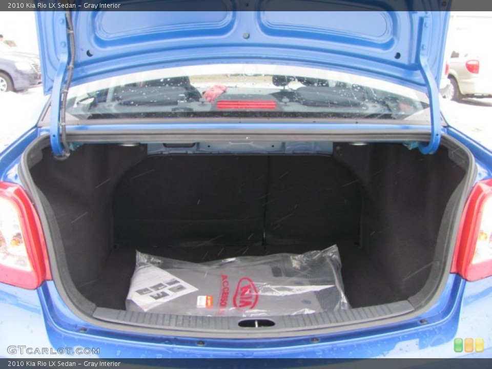 Gray Interior Trunk for the 2010 Kia Rio LX Sedan #43954258