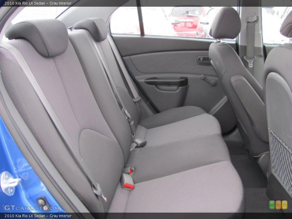 Gray Interior Photo for the 2010 Kia Rio LX Sedan #43954294