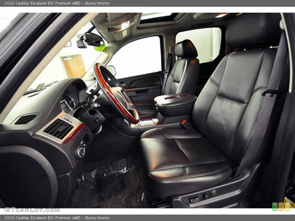 Ebony Interior Photo for the 2010 Cadillac Escalade ESV Premium AWD #43958410