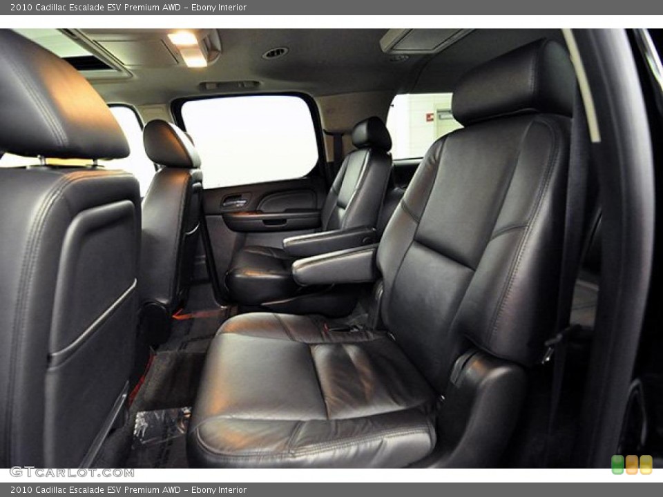 Ebony Interior Photo for the 2010 Cadillac Escalade ESV Premium AWD #43958442