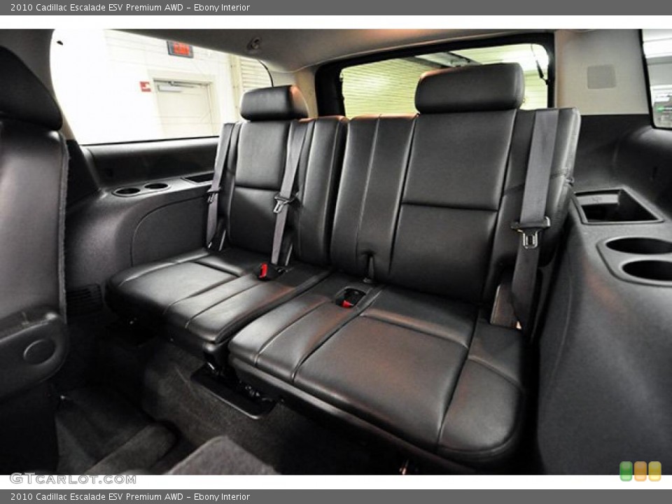 Ebony Interior Photo for the 2010 Cadillac Escalade ESV Premium AWD #43958474