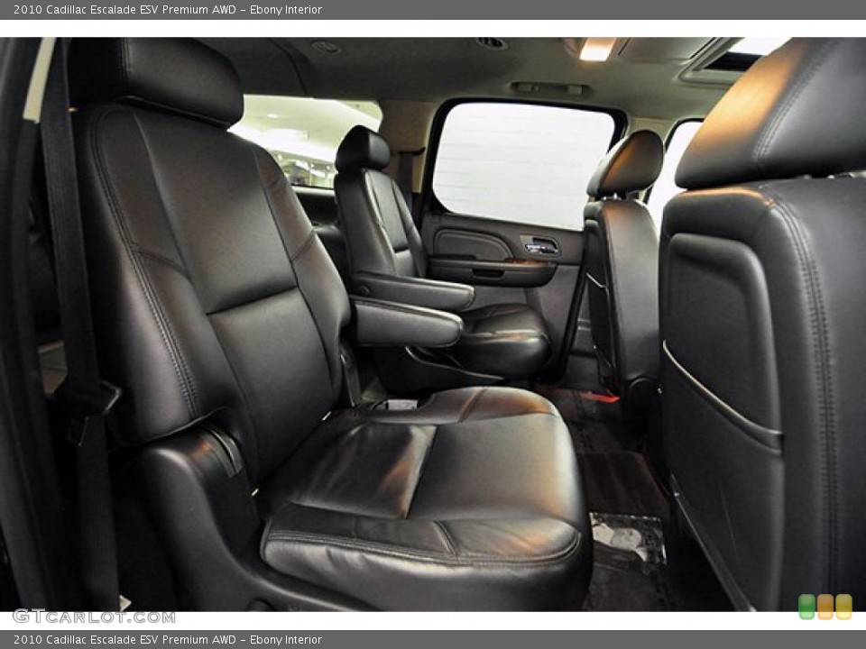 Ebony Interior Photo for the 2010 Cadillac Escalade ESV Premium AWD #43958526